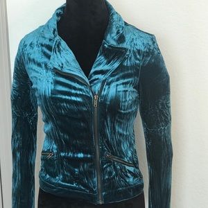 Crushed velvet jacket